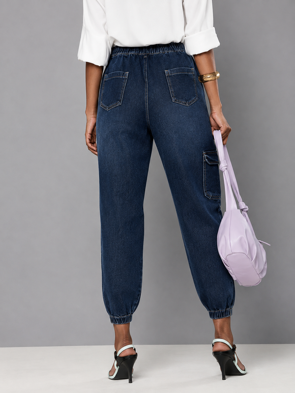 Blue Street Wear Jogger Jeans