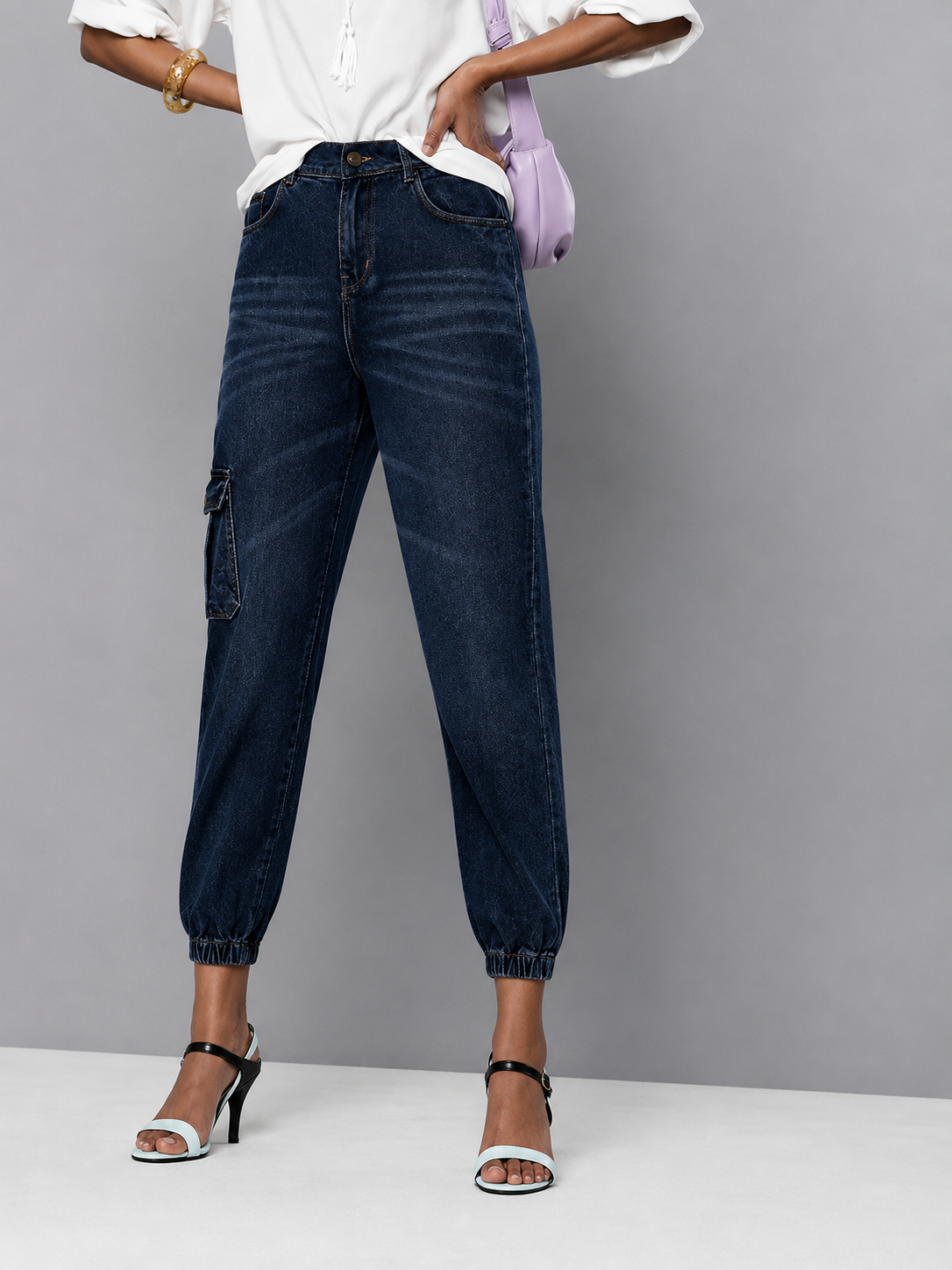 Blue Street Wear Jogger Jeans